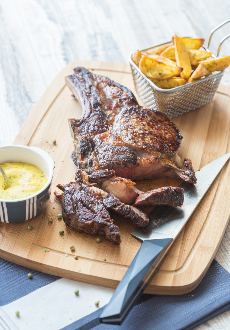 Côte de boeuf et sauce béarnaise maison